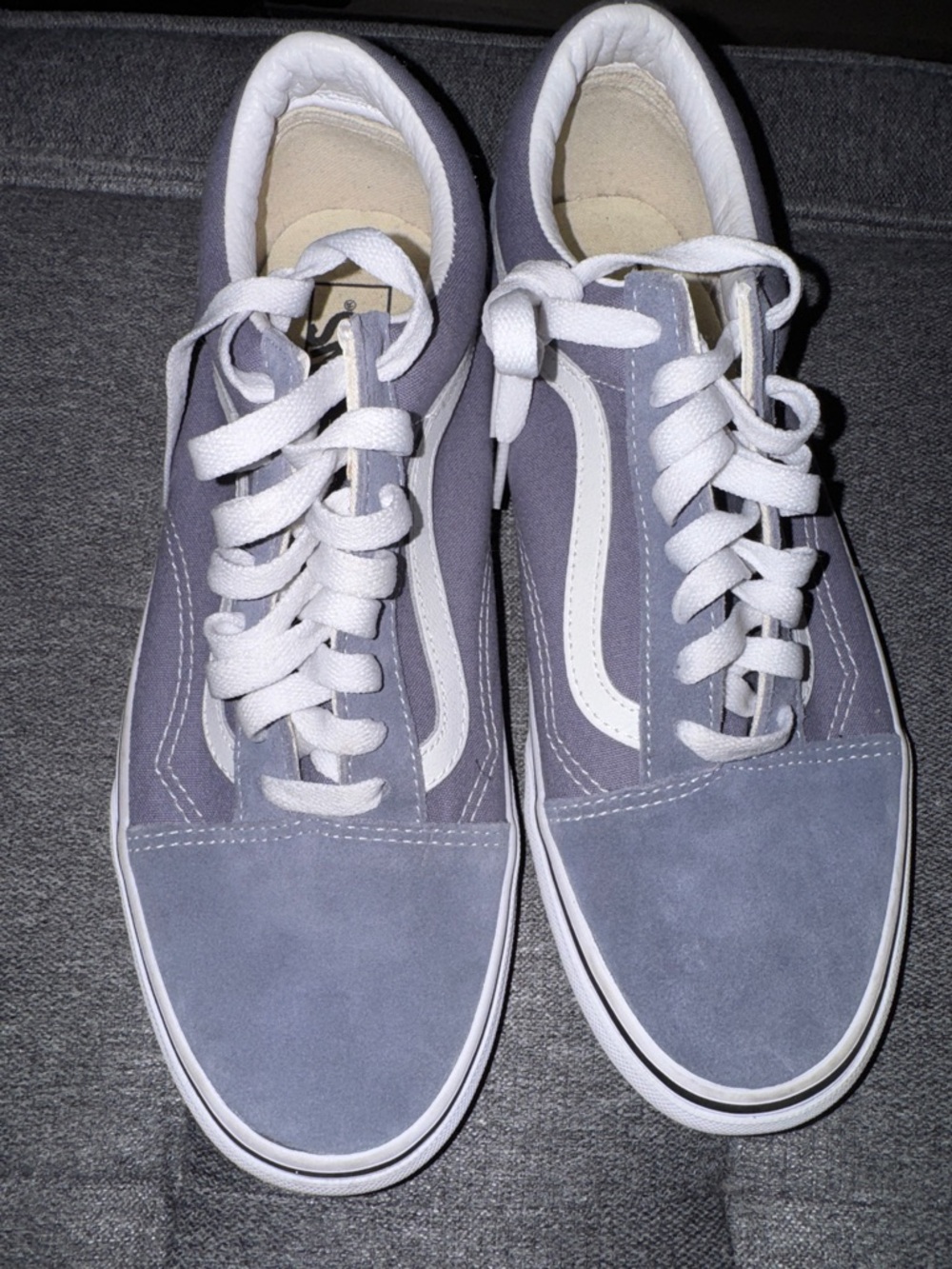 Vans Old Skool Sneakers in Light Lavender and White